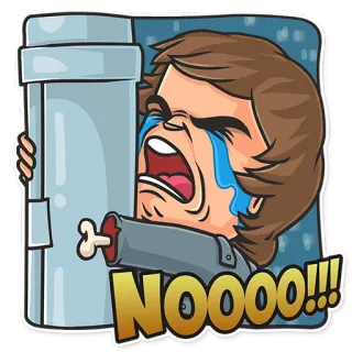 😭 NOOOOO!!! sốc, khóc, kinh dị, mất mát telegram sticker