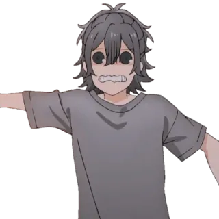 😬 Anime, Manga, Emotional, Verängstigt, Cartoon telegram sticker