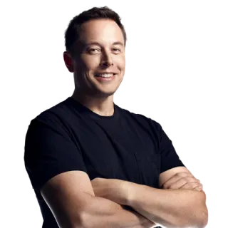 💪 Elon Musk Elon Musk, Tecnologia, Negócios, Empreendedor telegram sticker