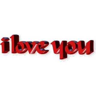 ❤️ i love you 爱, 我爱你, 红色 telegram sticker