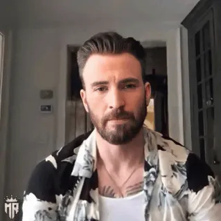 🛡 Chris Evans Chris Evans, actor, celebrity, man, portrait telegram sticker
