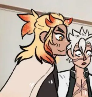 🔥 动漫, 炼狱, 实弥, 鬼灭之刃, 角色, 动画 telegram sticker