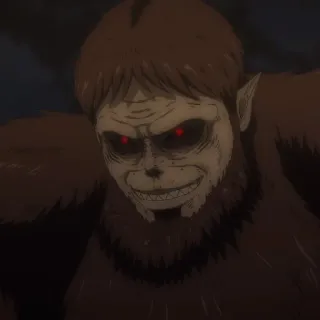 🌫 Zeke Yeager Attack on Titan Anime, L'Attaque des Titans, Titan, Titan Bestial, Zeke Yeager, Monstre, Dessin animé whatsapp sticker