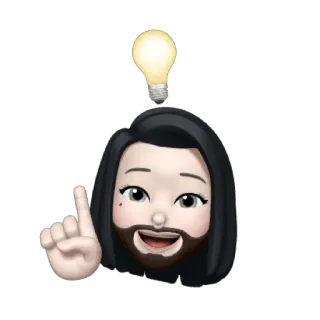 ☠️ ide, bohlam, berpikir, emoji, meme, pintar whatsapp sticker