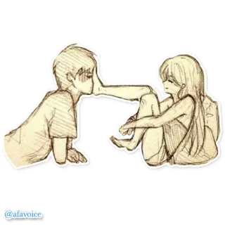 😜 @afavoice para, miłość, sztuka, szkic, uczucie, romantyczny, całowanie stopy telegram sticker