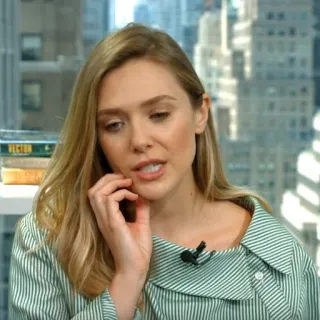 🌻 elizabeth olsen, attrice, celebrità, ritratto, donna, persona telegram sticker
