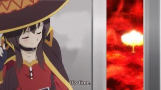 😏 Megumin Konosuba It's time. Anime, Vụ nổ, Konosuba, Megumin, Ma thuật telegram sticker