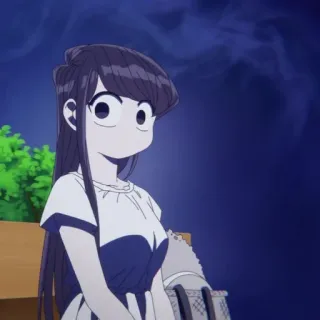 🦋 Komi Shouko Komi Can't Communicate Anime, Garota, Komi não consegue se comunicar, Komi Can't Communicate, Mangá, Fofo, Japonês telegram sticker