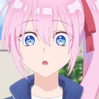 🍧 Anime, Cartoon, Pinke Haare, Niedlich, Mädchen, Charakter telegram sticker