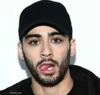 👑 Zayn Malik Sänger, Mann, Promi, Porträt, Hut telegram sticker