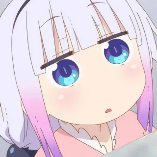 ☁️ Kanna Kamui Miss Kobayashi's Dragon Maid Anime, Carino, Kanna, Drago, Manga, Kawaii telegram sticker