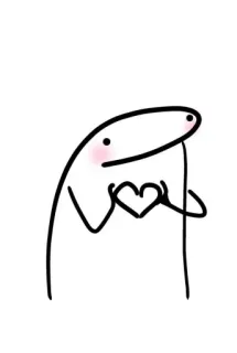 ❤️ cinta, hati, lucu, kartun, karakter, sederhana telegram sticker
