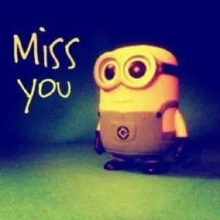 😎 Minion Despicable Me Miss you Minion, Gru, mi villano favorito, Dibujos animados, Te extraño, Lindo, Animación, Película telegram sticker