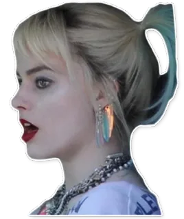 😲 Harley Quinn Harley Quinn, DC Comics, Margot Robbie, Suicide Squad whatsapp sticker
