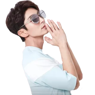 🙏 man, sunglasses, person, model, korean, asian telegram sticker