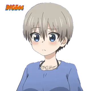 😌 Uzaki Hana Uzaki-chan Wants to Hang Out! anime, uzaki chan, uzaki hana, sticker, cartoon telegram sticker