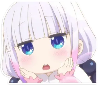 😃 Kanna Kamui Miss Kobayashi's Dragon Maid Anime, Manga, Kanna, Dễ thương, Rồng, Miss Kobayashi's Dragon Maid telegram sticker