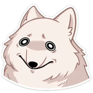 ☺ cane, animale, carino, meme, divertente, animale domestico, doge telegram sticker