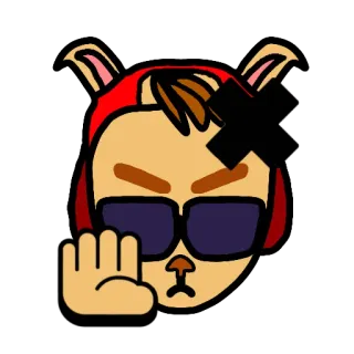 ❌ cartoon, character, gesture, sunglasses telegram sticker