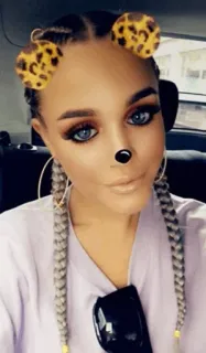 ☁️ phụ nữ, selfie, bộ lọc, tai báo, vẻ đẹp, chân dung telegram sticker