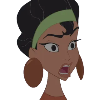 😱 Yzma The Emperor's New Groove desenho animado, Disney, vilão, A Nova Onda do Imperador, Yzma, chocado telegram sticker