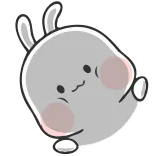 🤨 coelho, fofo, animal, desenho animado, adesivo, sticker whatsapp sticker