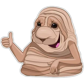 👍 personagem, fofo, polegar para cima, desenho animado, ilustração telegram sticker