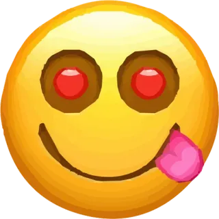 😋 emoji, smiley, gesicht, zunge whatsapp sticker