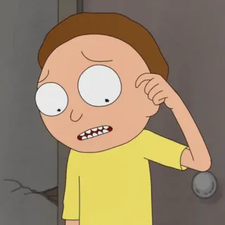 🛸 Morty Rick and Morty Cartoon, Animation, Adult Swim, Morty Smith telegram sticker