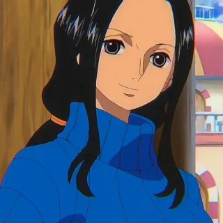 📚 Nico Robin One Piece anime, one piece, nico robin, character, fanart whatsapp sticker