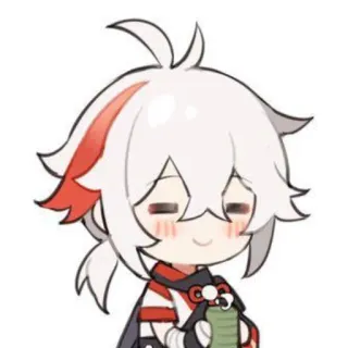 😌 Kaedehara Kazuha Genshin Impact 动漫, 原神, 枫原万叶, 游戏, 角色 telegram sticker