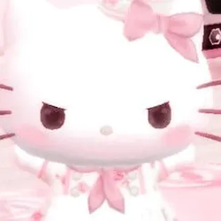 🦕 Hello Kitty Hello Kitty, fofo, rosa, desenho animado, kawaii whatsapp sticker