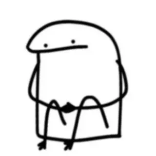 🦔 patyczak, prosty, rysunek, kreskówka telegram sticker