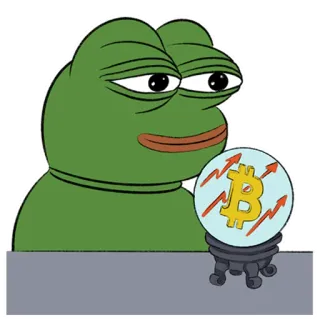 📈 Pepe the Frog ペペ, ビットコイン, ミーム, 暗号資産, カエル, 金融, 投資 telegram sticker
