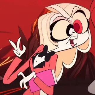 🌟 Charlie Morningstar Hazbin Hotel 만화, 악마, 공주, 호텔, 악마 telegram sticker