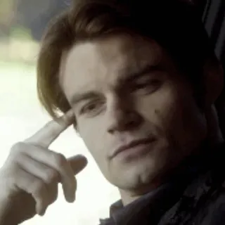 🤔 Elijah Mikaelson The Vampire Diaries вампир, Элайджа Майклсон, Дневники вампира, сверхъестественное, сериал telegram sticker