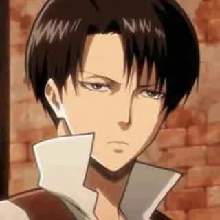 😑 Levi Ackerman Attack on Titan Anime, Personaje, Levi, Ataque a los Titanes, Manga telegram sticker