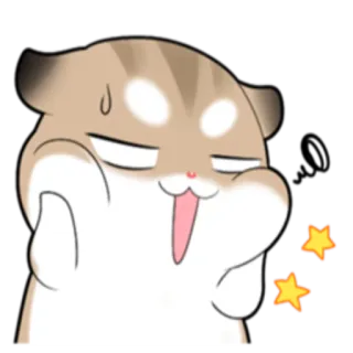 😋 кот, животное, милый, мем, смешной, мультфильм whatsapp sticker