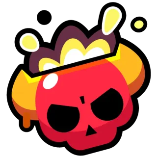 🙂 หัวกะโหลก, ความโกรธ, ความชั่วร้าย telegram sticker