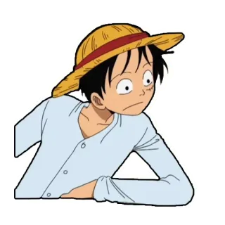 🤞 Luffy One Piece anime, monkey d luffy, one piece, straw hat, cartoon, pirate telegram sticker