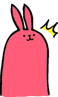 😀 Hase, Kaninchen, süß, Tier, Cartoon whatsapp sticker