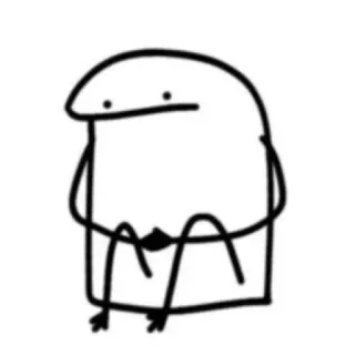 🌟 stick figure, simple, doodle, line art whatsapp sticker