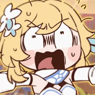 😱 Lumine Genshin Impact whatsapp sticker