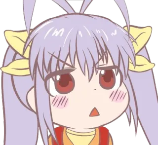😐 anime, cute, cartoon, girl, sticker telegram sticker