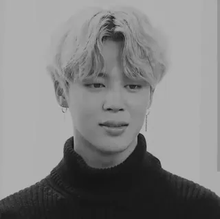 ☁️ Jimin kpop, 가수, 지민, 인물사진, 흑백, 아이돌 telegram sticker