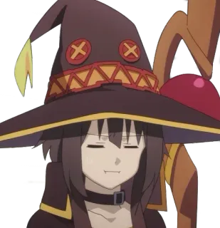 😑 Megumin Konosuba Anime, Sticker, Megumin, Konosuba, Phép thuật, Dễ thương telegram sticker