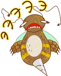 😢 ㅋㅋㅋ zwierzę, kreskówka, śmieszne, wyraz, humor, postać telegram sticker