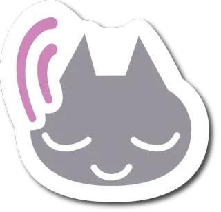 👍 kucing, stiker, lucu, mengantuk, kawaii telegram sticker