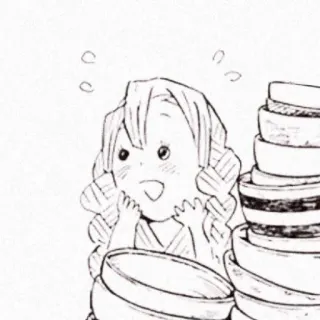 🧺 Anime, Manga, Illustration, Dessin animé, Mignon, Excité telegram sticker