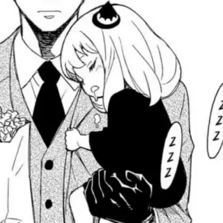 💞 Anya Forger Spy x Family ZZZ Anime, Manga, Dormir, Fille, Mignon, Famille Forger, Spy x Family telegram sticker